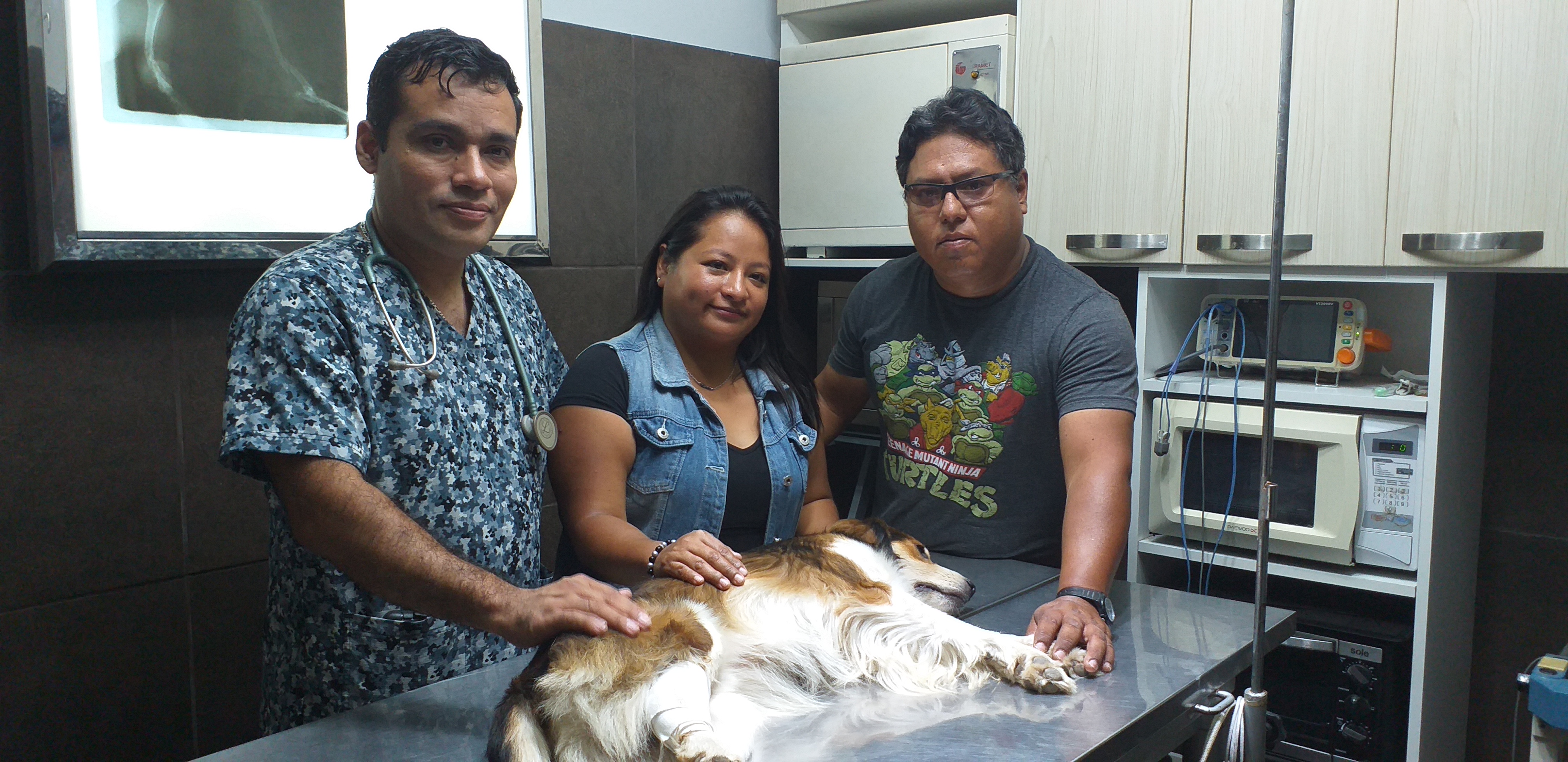 Tras ser cruelmente agredido, can recibió ayuda de alcalde de Comas con una operación.