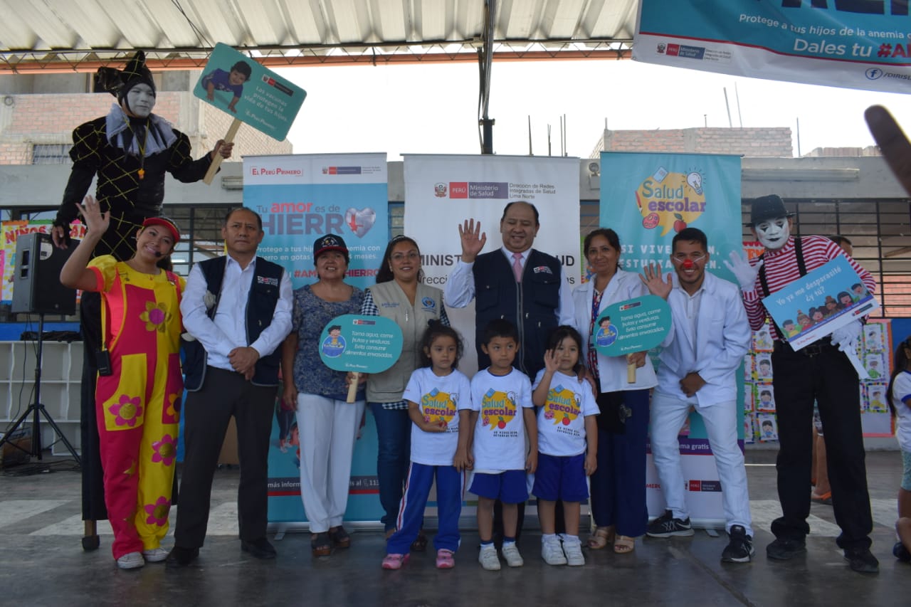 Llegó a Comas La Semana de Lucha Contra la Anemia