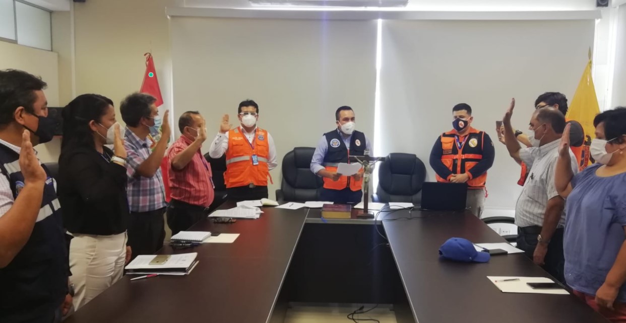 JURAMENTA NUEVO GRUPO DE TRABAJO DE GESTIÓN DE RIESGO DE DESASTRES Y DEFENSA CIVIL DE COMAS