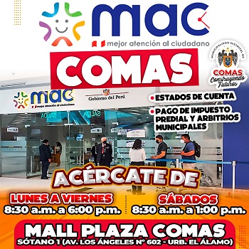 MAC DEL MALL PLAZA ABRE SUS PUERTAS A LOS CONTRIBUYENTES COMEÑOS