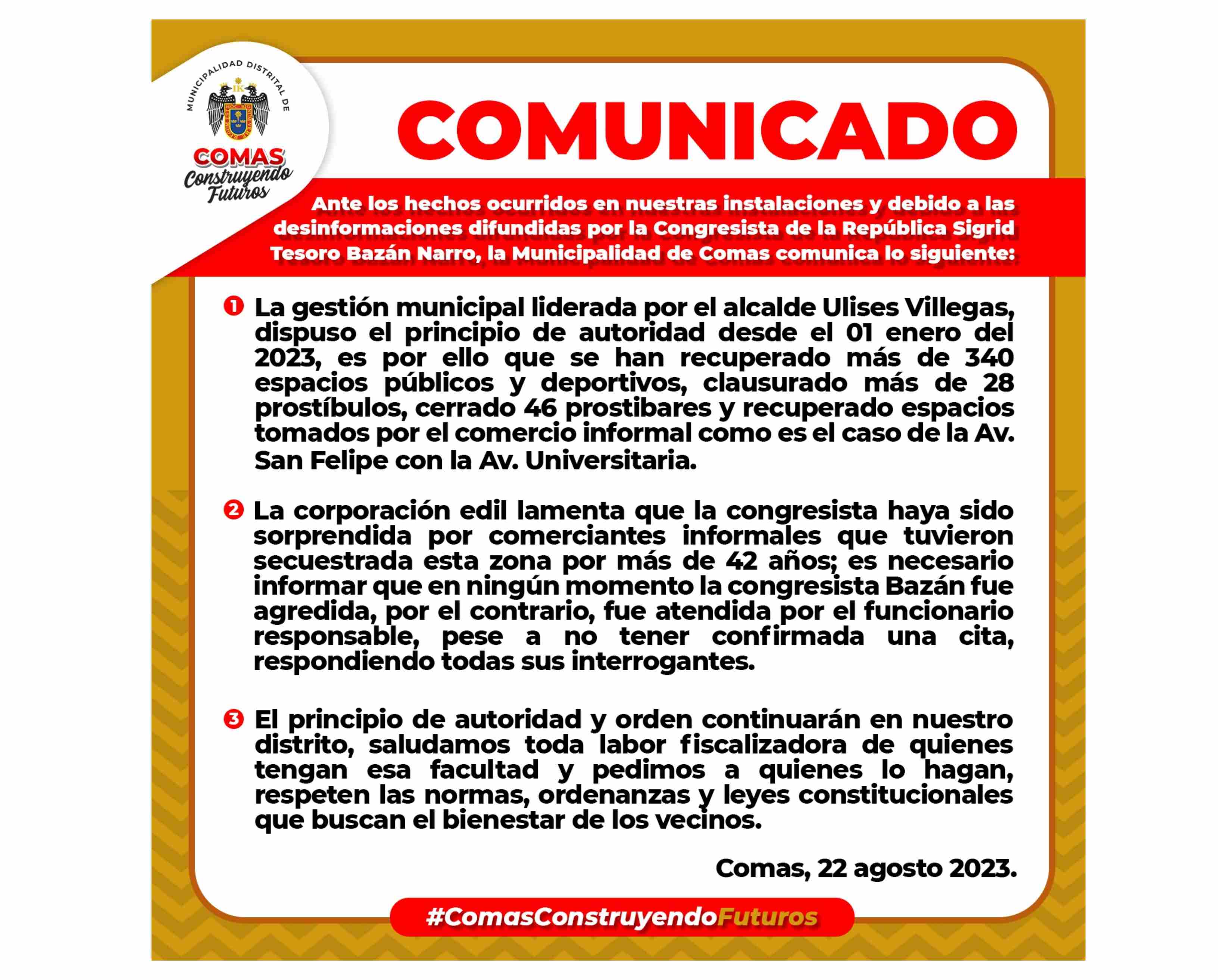 COMUNICADO