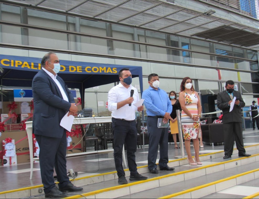 COMAS REALIZÓ SORTEO TRIBUTARIO RESPETANDO DISTANCIAMIENTO SOCIAL CONTRA COVID 19