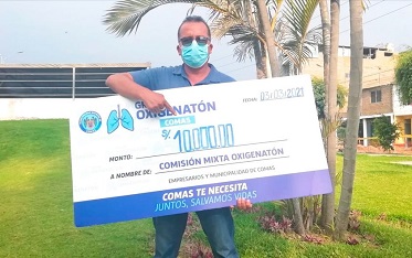CON OXIGENATÓN COMEÑOS ESPERAN RECAUDAR UN MILLÓN DE SOLES PARA PLANTA DE OXIGENO.