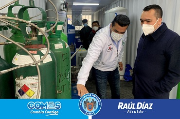 Asociación de Municipalidades del Perú brindó oxigeno gratuito a 60 paciente Covid-19 del distrito de Comas.