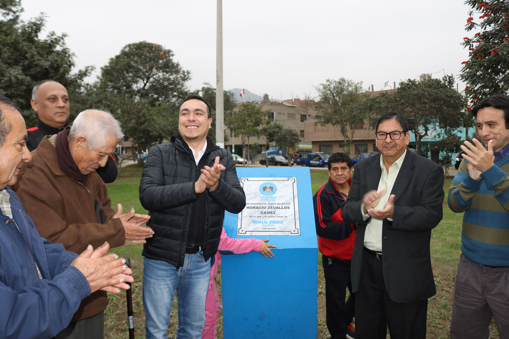 Alcalde Raúl Diaz Pérez entrega obras del parque Horacio Zevallos en la Urb. Las Vegas
